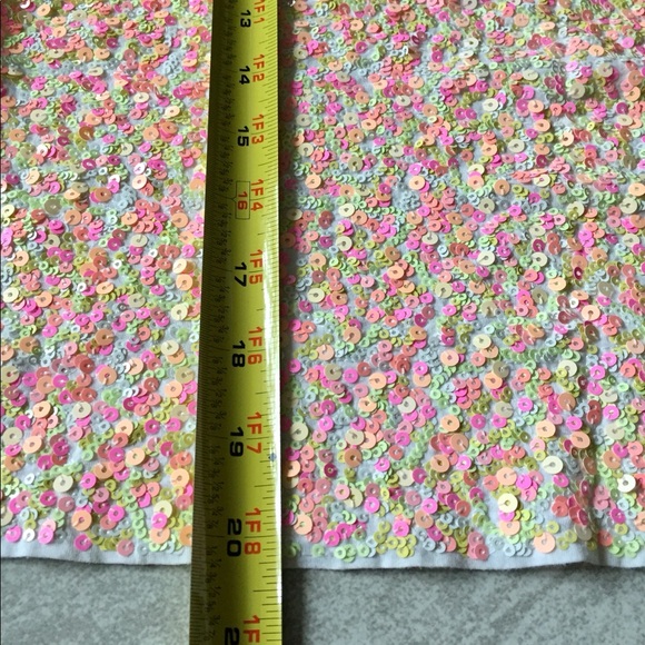 J. Crew never worn colorful sequins cotton top XXS/XS - Picture 8 of 11